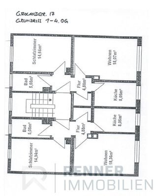 Grundriss 1.OG - 4.OG