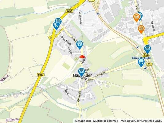 Geolyzer Kartenausschnitt