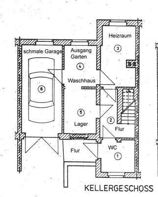 Grundriss-Skizze Keller