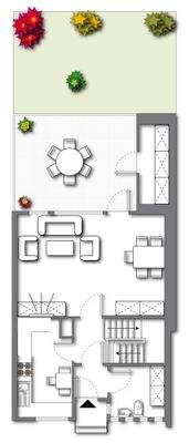 Aufteilung EG möbeliert