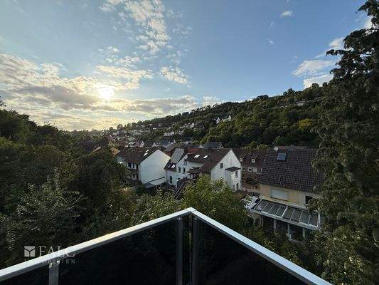 Ausblick vom Balkon