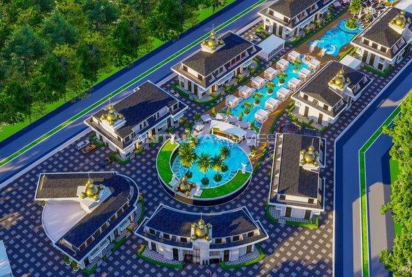 New Build Flats with Unique Design in Alanya Incekum