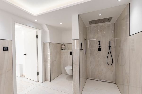 Badezimmer im Wohnkeller
