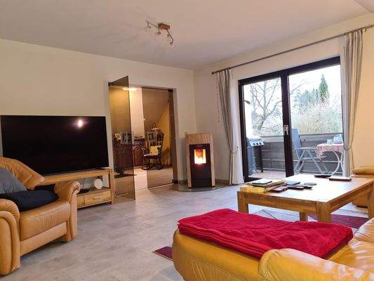 Wohnraum mit Pelletsofen
