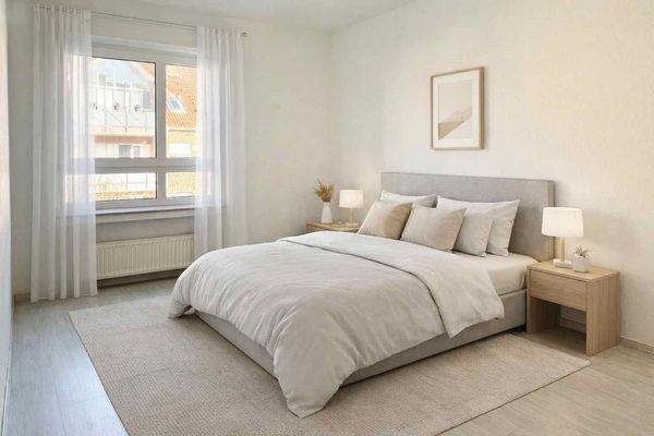 Schlafzimmer - Digitales Homestagging