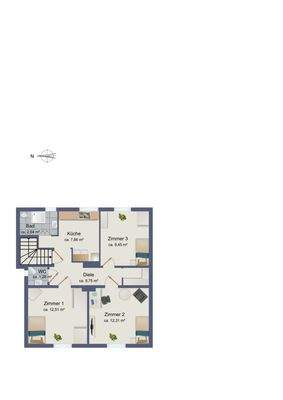 Grundriss Obergeschoss