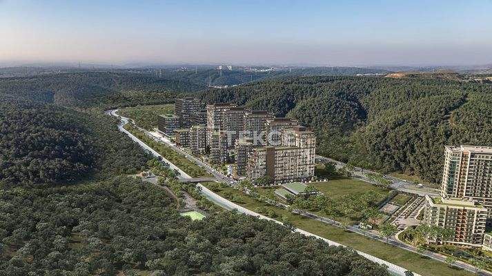 Forest View Flats in a Horizontal Complex in İstanbul