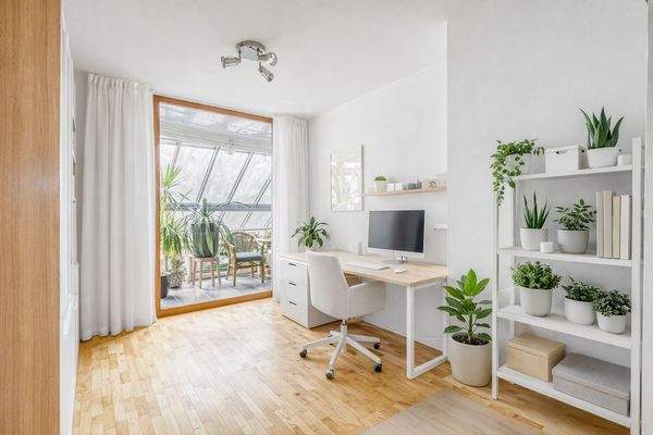 Geräumiges Schlafzimmer im 1. OG mit Balkon