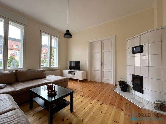 Wohnzimmer mit Ofen