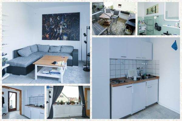 2 Zimmer, Küche, Bad, Balkon