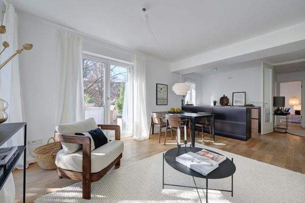 Wohnzi., Blick Richtung Küche