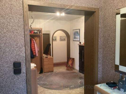 Der Eingang in die Wohnung Erdgeschoss