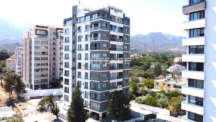 Furnished Apartment with Partial Sea View in Girne North Cyprus