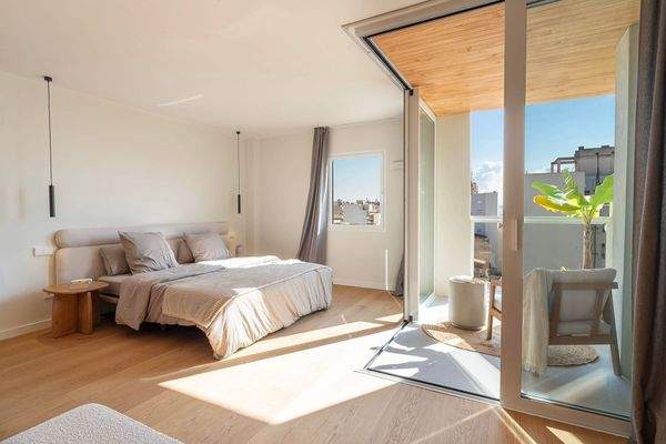 Hauptschlafzimmer mit privater Terrasse