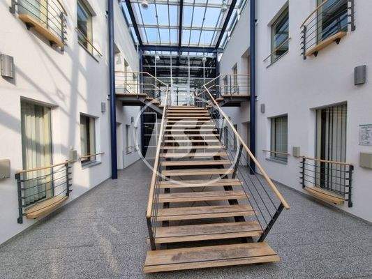 Innentreppe im Lichthof