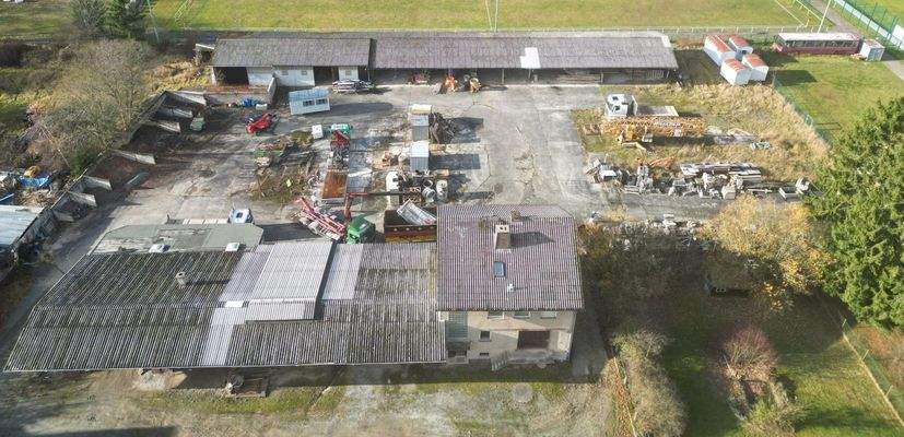 Ansicht Lager / Wohnhaus / Außenbereich