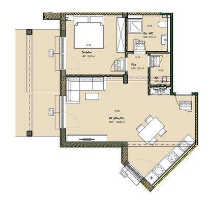 Grundriss Wohnung 38