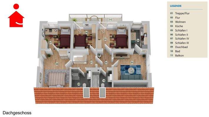 Grundrissvisualisierung, DG