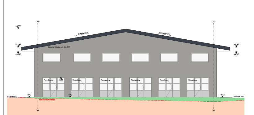 Halle A Ansicht Süd-Ost