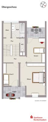 Grundriss Obergeschoss