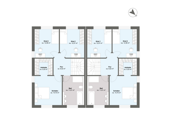 Grundriss Obergeschoss