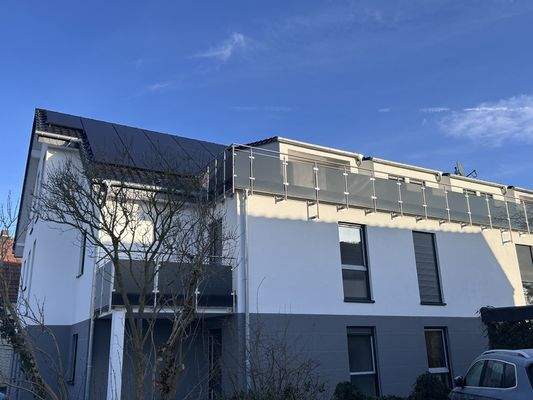 seitliche Hausansicht