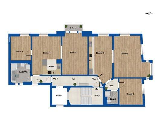 Grundriss Obergeschoss