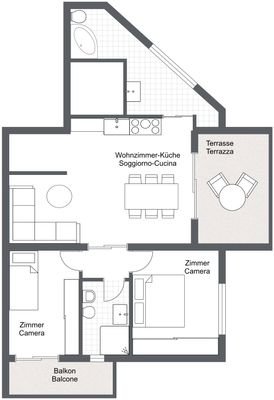 Frommer W6 - 1. Etage - 2D Floor Plan