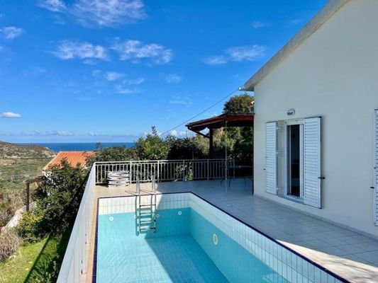 Kreta, Kalo Chorio: Charmantes Landhaus mit Pool, Garten und Meerblick zu verkaufen