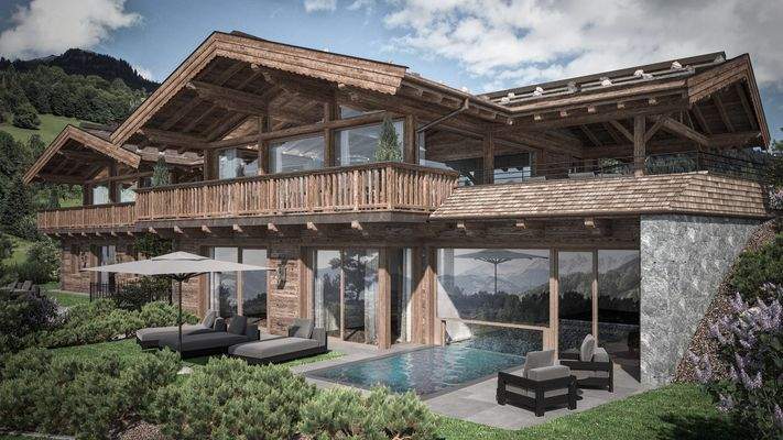 KITZIMMO-Luxusvilla in bester Lage auf der Bichlalm kaufen - Immobilien Kitzbühel.