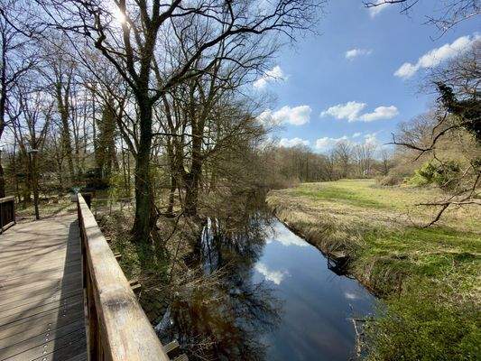 Alster und Weg ins Naturschutzgebiet