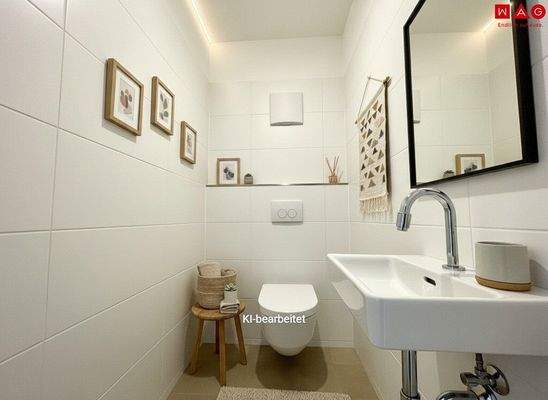 WC mit Handwaschbecken KI-generiert