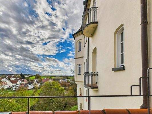 Süd Terrasse mit Blick auf Reutti