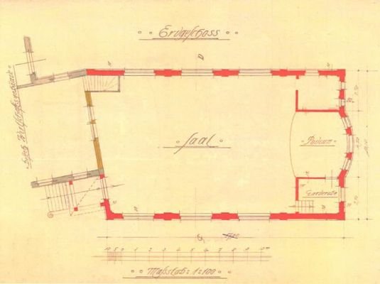 Grundriss Saal