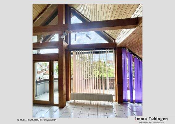 Großes Zimmer OG mit Südbalkon