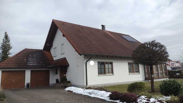 Sicht zu den Garagen