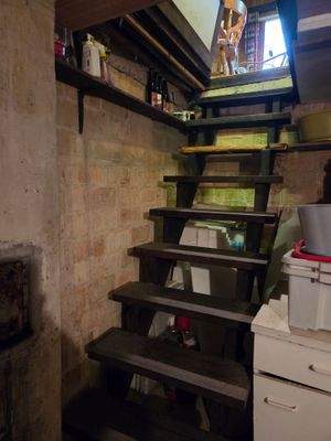 Zugang zum teilunterkellerten Bereich