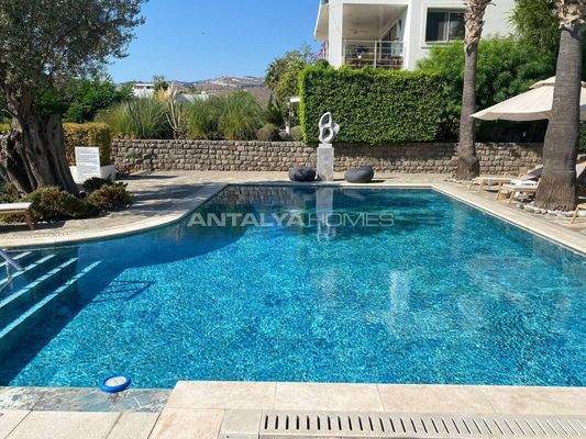 Furnished House with Sea View in Bodrum Turkbuku