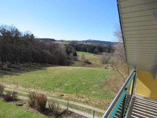 Blick vom Balkon