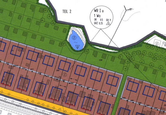 Ausschnitt Bebauungsplan