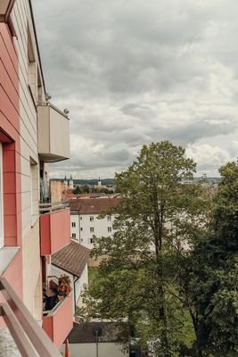 Ausblick Balkon