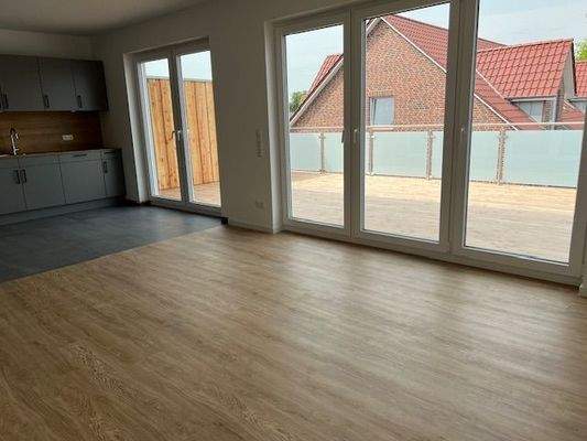 Blick zur Dachterrasse