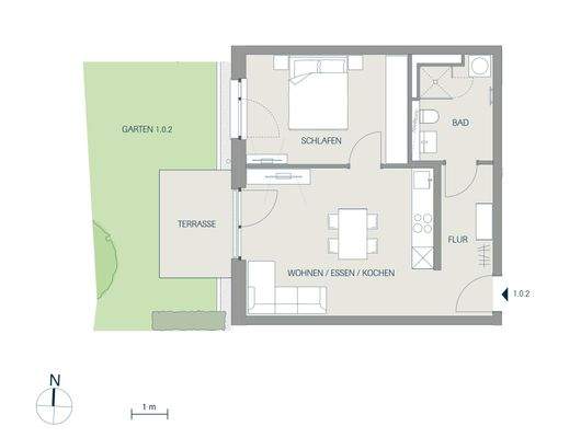 Wohnung 1.0.2 im Erdgeschoss