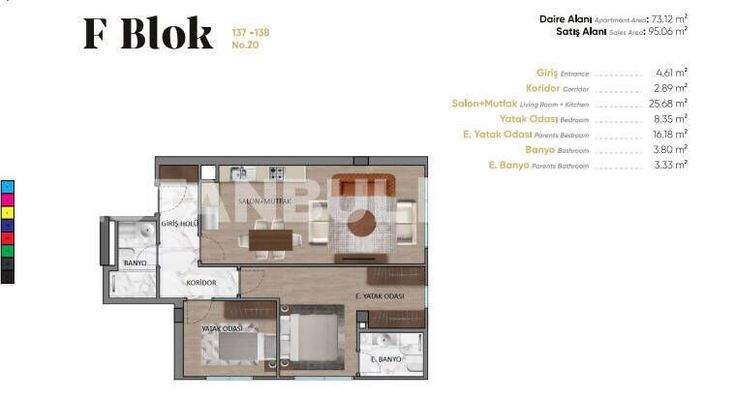 Stylish Flats in a Complex with Swimming Pool in Üsküdar İstanbul