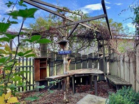 Grill-Ecke im Garten