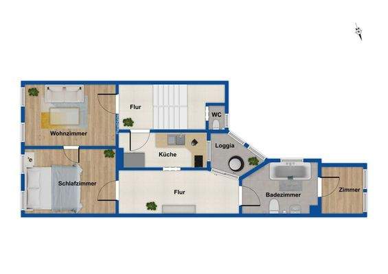 Grundriss - 1. Obergeschoss