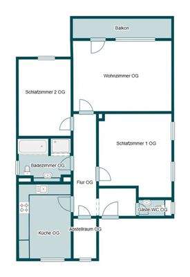 Grundriss Skizze OG