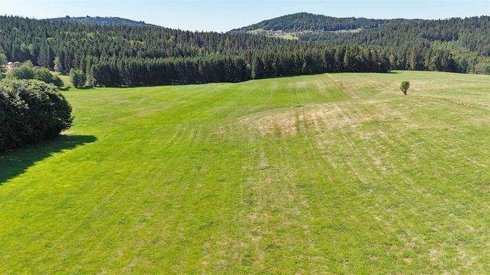 Blick auf das Grundstück