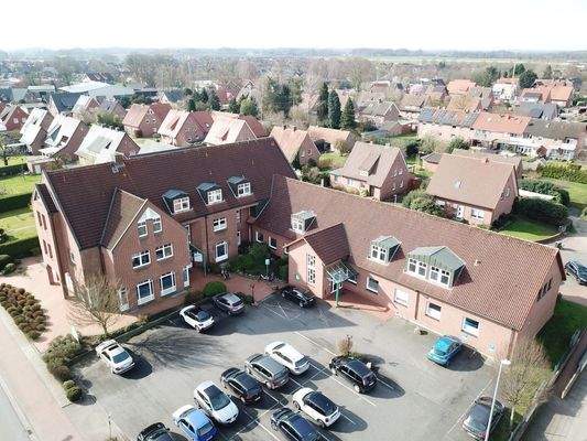 Luftbild eines Wohngebiets