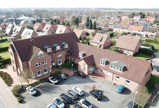 Luftbild eines Wohngebiets